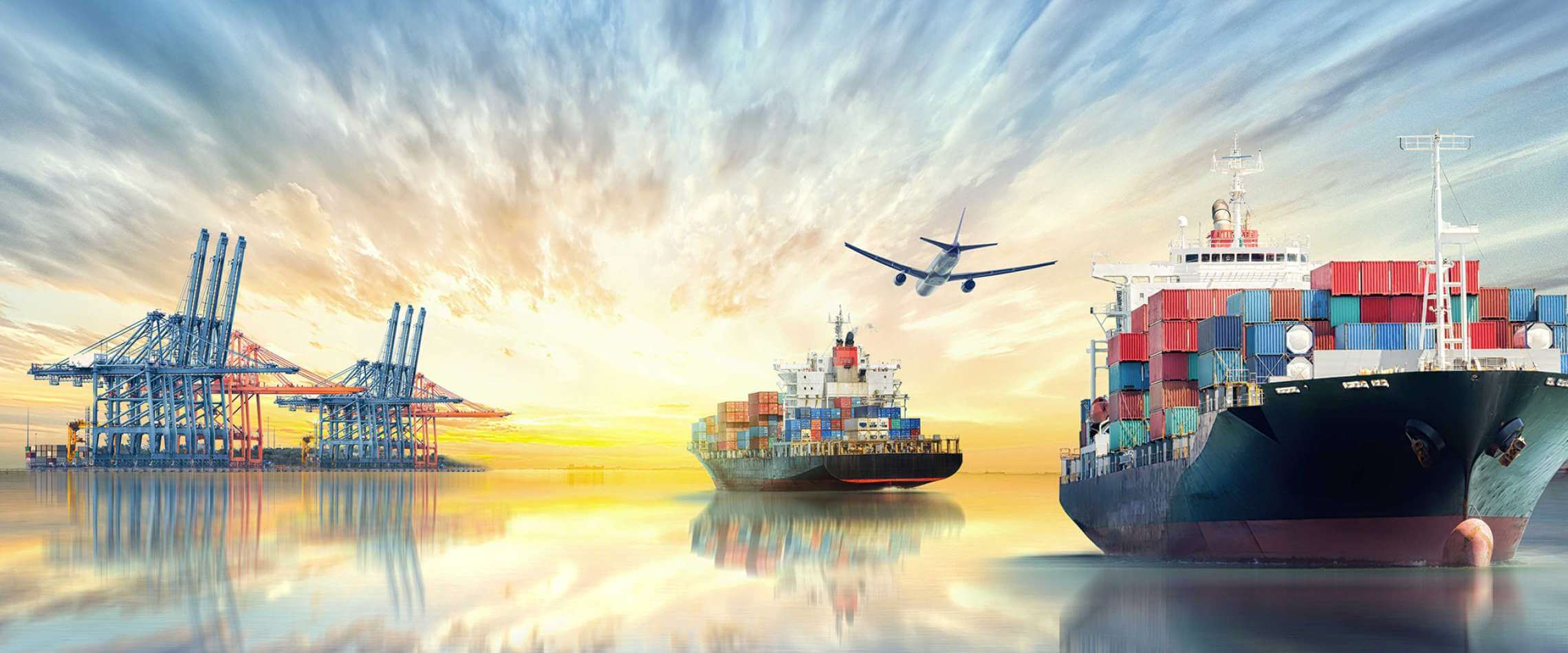 صادرات کالا به وسیله‌ی هواپیما و کشتی